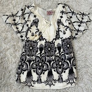 Juicy Couture Bohemian Pattern Blouse